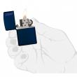 Bật Lửa Zippo Sơn Màu Xanh Hải Quân - Logo Zippo SKU 239ZL – Zippo Navy Matte With Logo