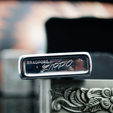 Zippo Cổ bạc xước chữ PDI sản xuất 1973