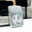 Zippo Cổ bạc xước hình bia Budweiser sản xuất 2000