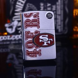 Zippo Cổ bạc xước in 49ERS sản xuất năm 2000