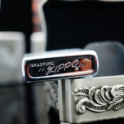 Zippo Cổ bạc xước in chữ Nikon năm 1978