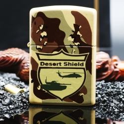 Zippo cổ dàn ri Desert Shield 1989