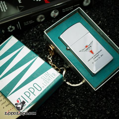 Zippo Cổ Slim LINCOLN Sản Xuất Năm 1958
