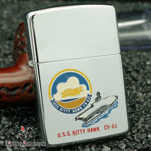 zippo cổ tầu chiến cv63 sẳn xuất năm 1990