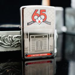 Zippo Đen bóng Liimited Edition 65 năm (1949-2014) - Mã SP: ZPC3020