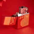 Bật Lửa Zippo Sơn Phủ Đỏ Khắc Chuột - Sku 29929 – Zippo Year of the Rat Red Matte