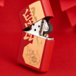 Bật Lửa Zippo Sơn Phủ Đỏ Khắc Chuột - Sku 29929 – Zippo Year of the Rat Red Matte