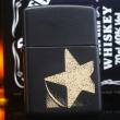 Zippo đời la mã sản xuất 1997 sơn đen hình ngôi sao