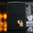 Zippo đời la mã sản xuất năm 1996 đen huy hiệu zippo