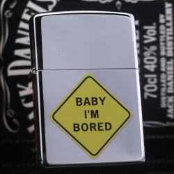 Zippo đời la mã sản xuất năm 1998 BABY I'M BORED - Mã SP: ZPC2263-22