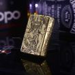 Zippo Đồng Nguyên Khối Khắc Hình Cô Gái Và Quỷ Dữ Amor