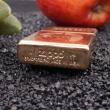 Zippo khắc logo Marinnes vỏ đồng nguyên chất