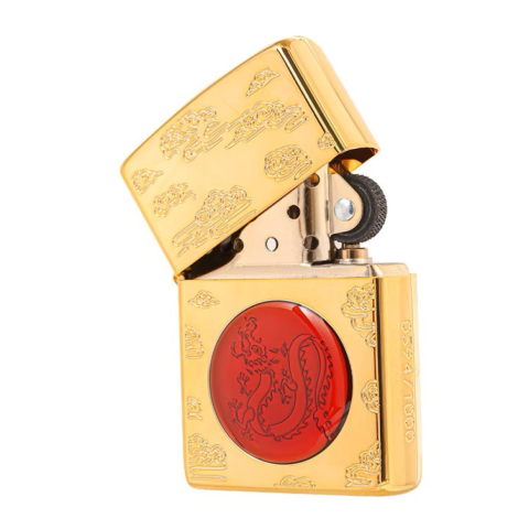Zippo kỷ niệm Năm con Rồng với phiên bản giới hạn 2024 (Gold Plate)
