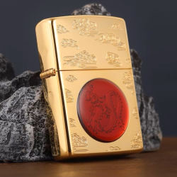 Zippo kỷ niệm Năm con Rồng với phiên bản giới hạn 2024 (Gold Plate) - Mã SP: ZPC4205