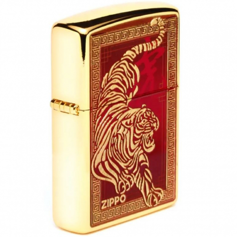 Zippo Nhâm Dần 2022 Phiên Bản Giới Hạn Dành Riêng Châu Á Hổ Rình Mồi