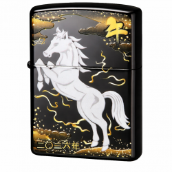 Zippo ZC-6-3 – Zippo 2TIBK-HORSE Black Titan Coating Year of Horse 2026 - Mã SP: ZPC04123